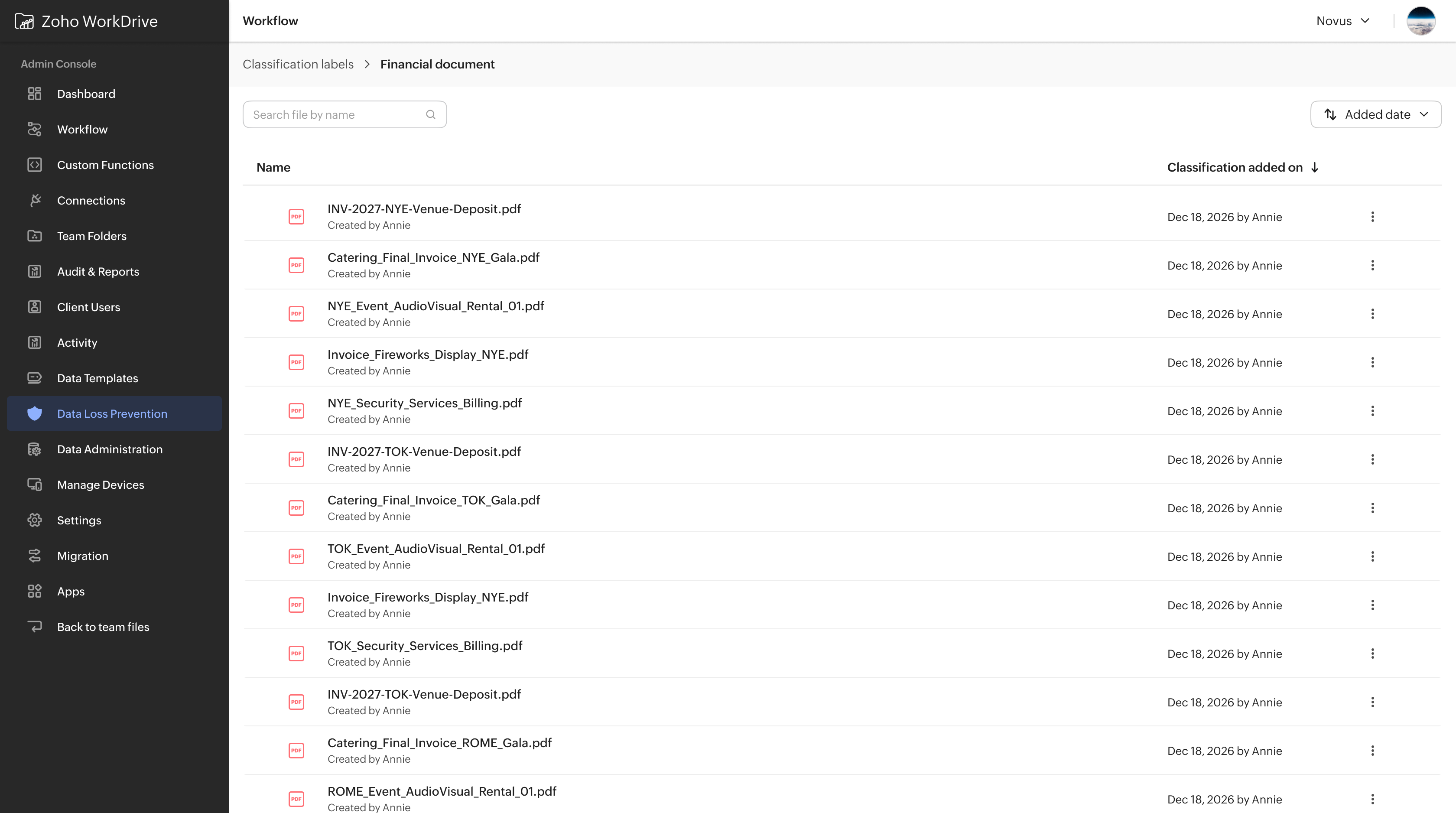 Track files